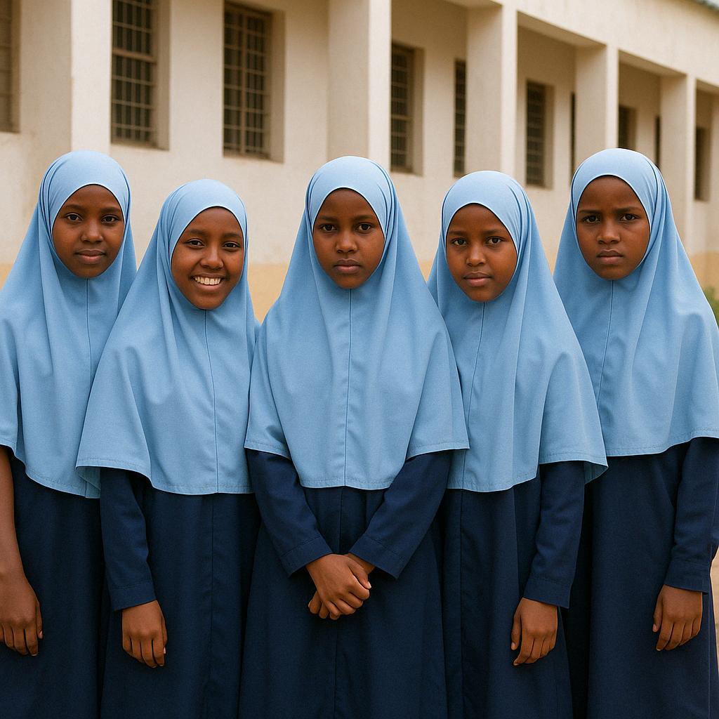 Students in sports at Nova International